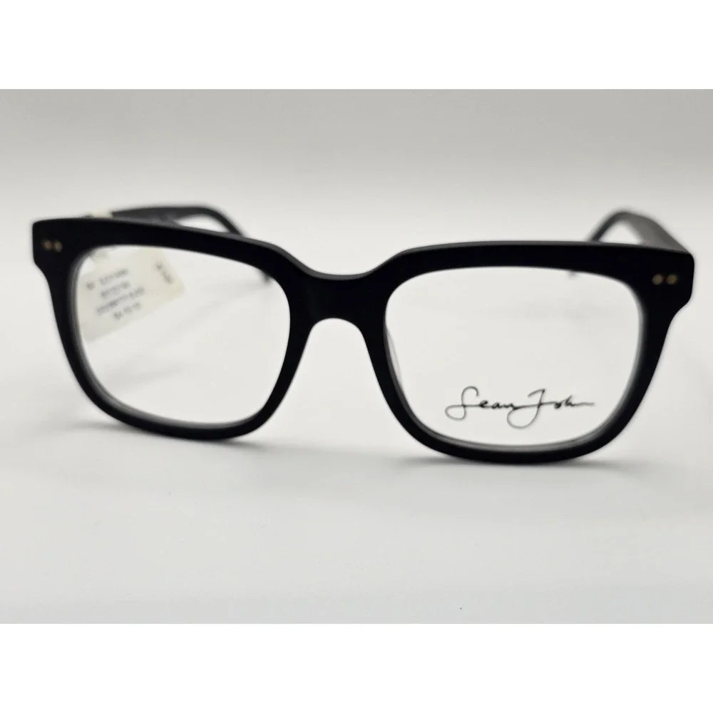 New SEAN JOHN SJO 5129E 005‎ Matte Black Eyeglasses 54/19/150